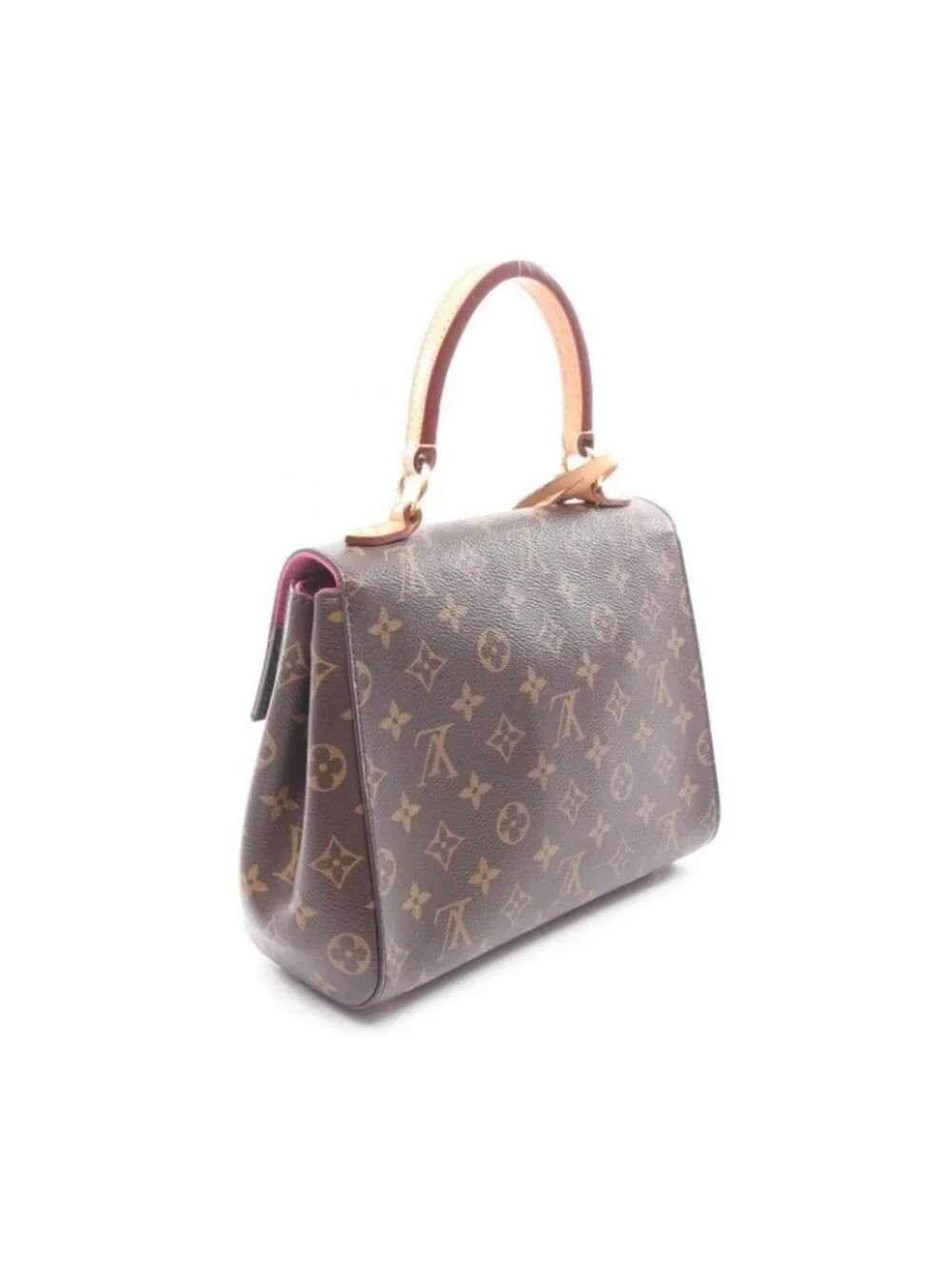★SOLD★ Louis Vuitton Handbag Cluny BB 2-Way Rose Canvas Leather - Picture 2 of 12